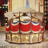 Tilt-A-Whirl DIY Music Box 3D Wooden Puzzle - Toys Quiz