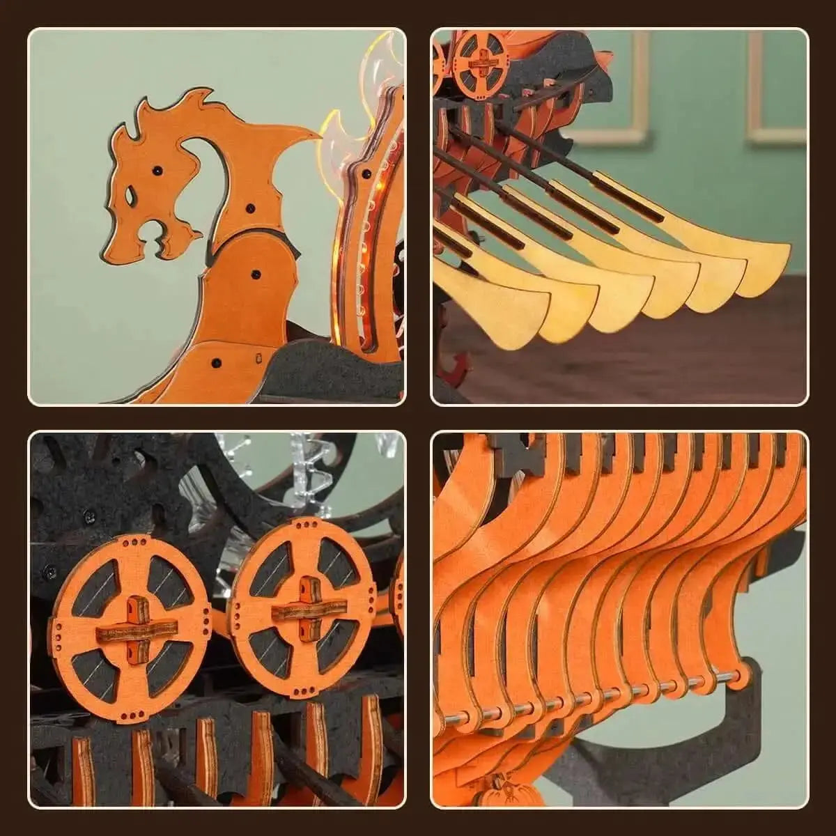 DIY wooden Viking ship puzzle kit for collectors and hobbyists - Toys Quiz