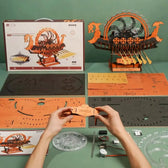 Viking Dragon Loď Mechanické 3D dřevěné puzzle - Toys Quiz
