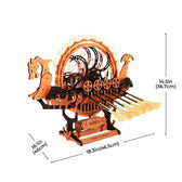Viking Dragon Loď Mechanické 3D dřevěné puzzle - Toys Quiz