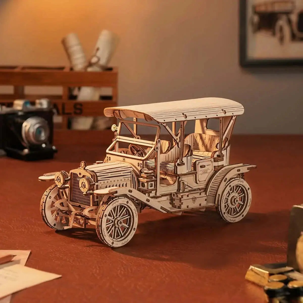 Vintage Car 3D Wooden Puzzle MC801 - Toys Quiz