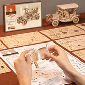 Vintage Car 3D Wooden Puzzle MC801 - Toys Quiz