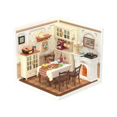 DIY miniature House Kit - Model teplé jídelny s malým nábytkem - Toys Quiz