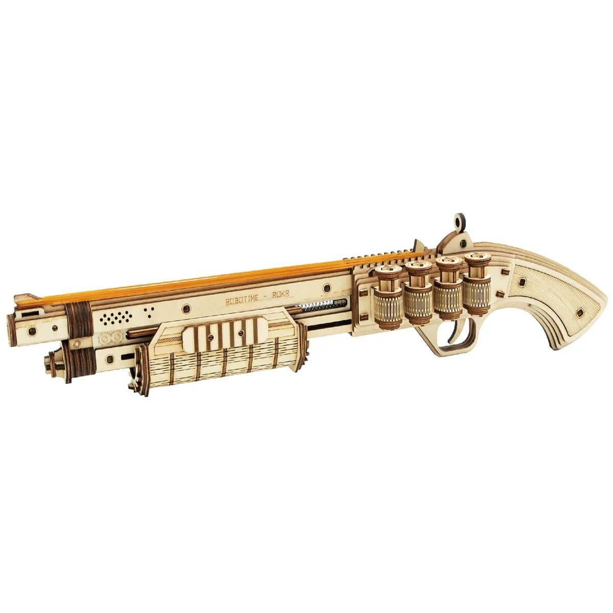 Wooden Toy Gun – Terminator M870 model with realistic moving parts - Toys Quiz