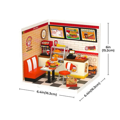 Yum Yum Burgers DIY Plastic Miniature House - Toys Quiz