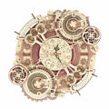 3D Wooden Puzzle – Zodiac Wall Clock model with intricate mechanical gears - Toys Quiz