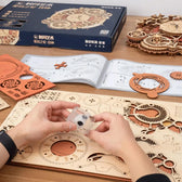Zodiac Wall Clock Mechanical Time Art Engine - Toys Quiz